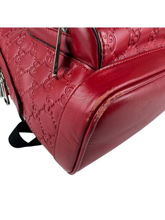Gucci Backpack Guccissima Red